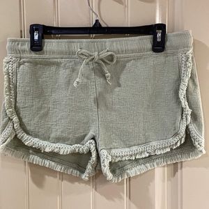 Sea Foam Green Pull On Shorts by Banjara Brand. EUC!